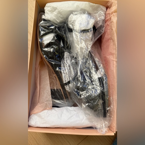 Loeffler Randall Dahlia Black Pleated Sandals - Picture 5 of 6